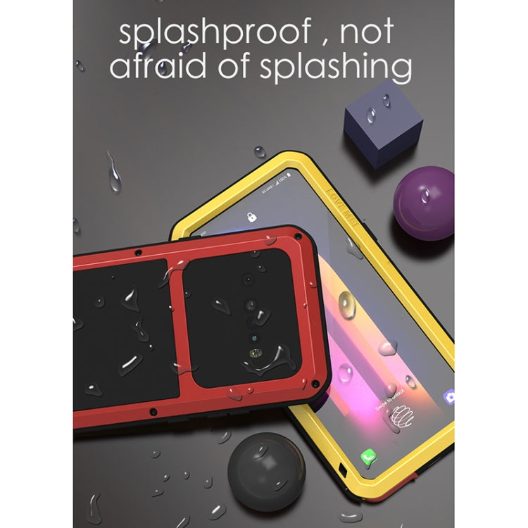 For LG V60 ThinQ 5G LOVE MEI Metal Shockproof Waterproof Dustproof Protective Case with Glass(Black) - free shipping - PMC TechLife - Order now!