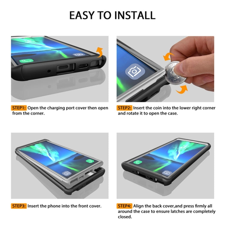 For Galaxy Note 10+ RedPepper Shockproof Scratchproof Dust-proof PC + TPU Protective Case(Black) - Galaxy Phone Cases by RedPepper | Online Shopping South Africa | PMC TechLife | Buy Now Pay Later Mobicred