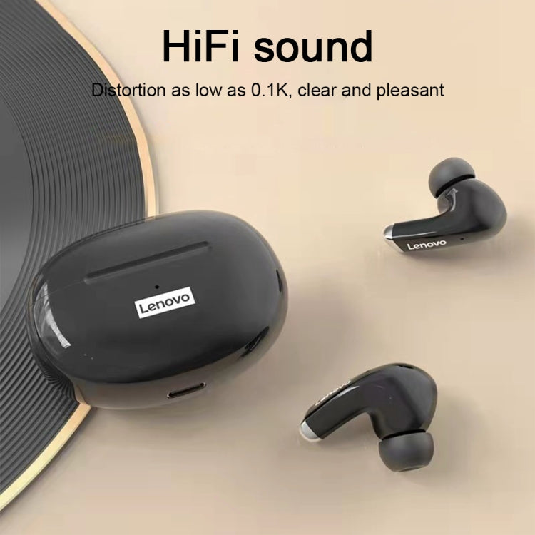 Lenovo LP5 Bluetooth 5.0 Intelligent Noise Reduction Wireless Bluetooth Earphone, STK Version(Black) - TWS Earphone by Lenovo | Online Shopping South Africa | PMC Jewellery