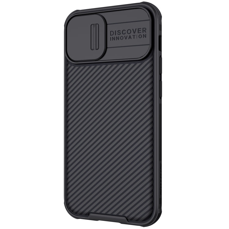 For iPhone 13 NILLKIN Black Mirror Pro Series Camshield Full Coverage Dust-proof Scratch Resistant Phone Case(Black) - iPhone 13 Cases by NILLKIN | Online Shopping South Africa | PMC Jewellery