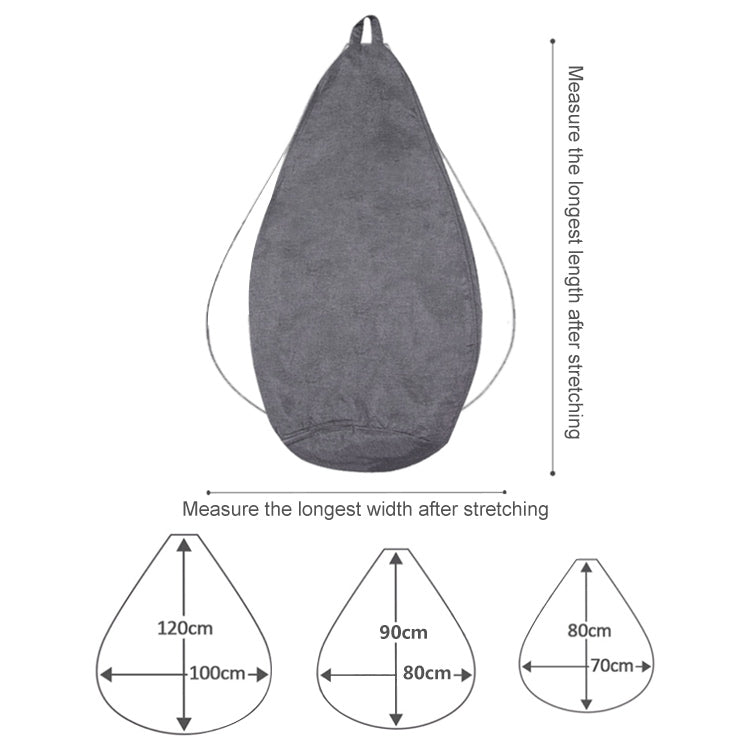 Lazy Sofa Bean Bag Chair Fabric Cover, Size:100 x 120cm(Dark Gray) - Sofa Covers & Chair Covers by PMC TechLife | Online Shopping South Africa | PMC TechLife | Buy Now Pay Later Mobicred