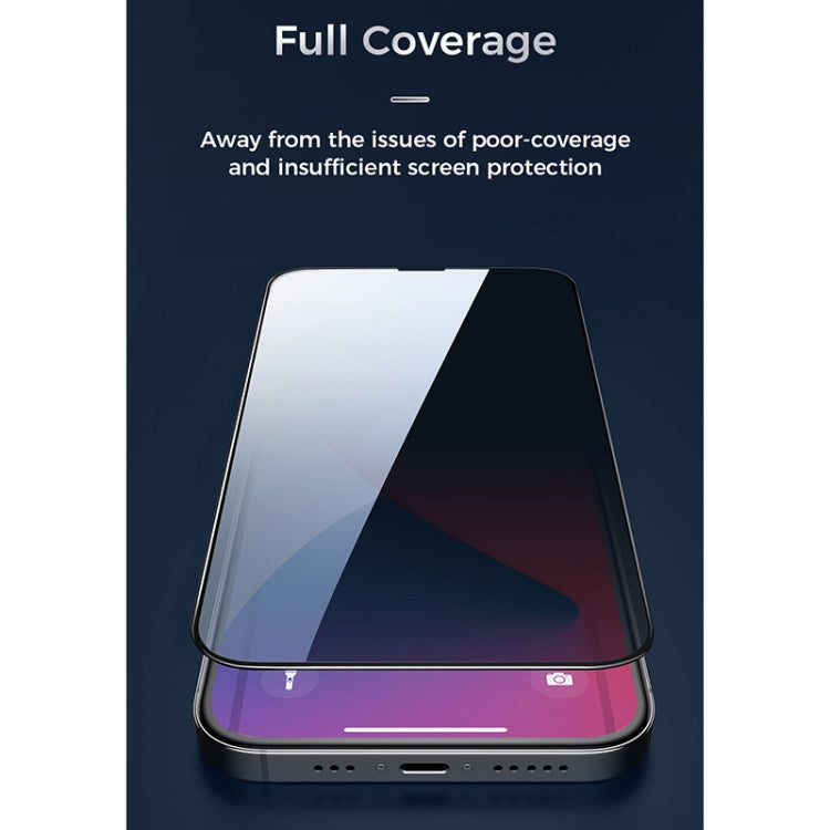 For iPhone 13 / 13 Pro JOYROOM JR-PF902 Knight Series 2.5D Silk Screen Full Screen Anti-spy Tempered Glass Film - free shipping - PMC TechLife - Order now!