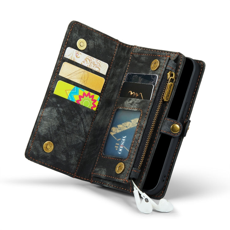 For iPhone 13 Pro Max CaseMe-008 Detachable Multifunctional Horizontal Flip Leather Case with Card Slot & Holder & Zipper Wallet & Photo Frame (Black) - iPhone 13 Pro Max Cases by CaseMe | Online Shopping South Africa | PMC TechLife | Buy Now Pay Later Mobicred