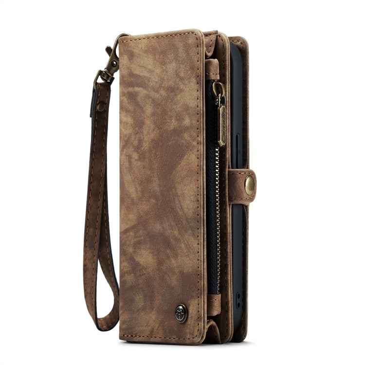 For iPhone 13 Pro Max CaseMe-008 Detachable Multifunctional Horizontal Flip Leather Case with Card Slot & Holder & Zipper Wallet & Photo Frame (Brown) - iPhone 13 Pro Max Cases by CaseMe | Online Shopping South Africa | PMC TechLife