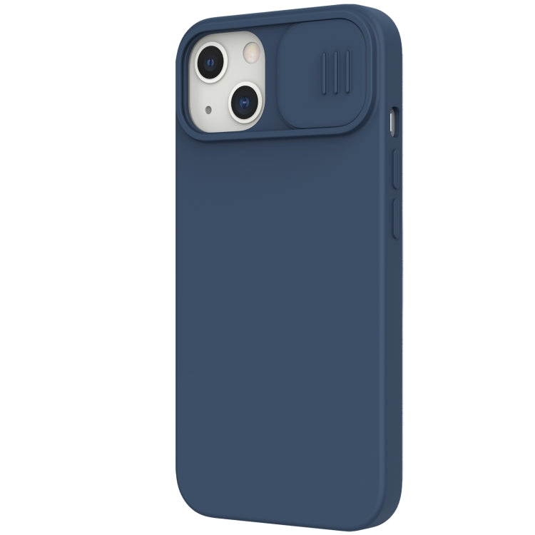 For iPhone 13 NILLKIN CamShield MagSafe Magnetic Liquid Silicone + PC Full Coverage Case(Blue) - iPhone 13 Cases by NILLKIN | Online Shopping South Africa | PMC Jewellery