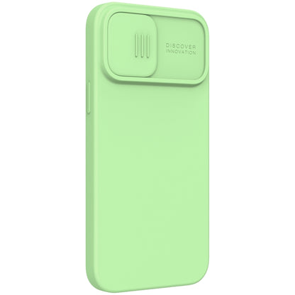 For iPhone 13 Pro NILLKIN CamShield MagSafe Magnetic Liquid Silicone + PC Full Coverage Case (Green) - iPhone 13 Pro Cases by NILLKIN | Online Shopping South Africa | PMC Jewellery