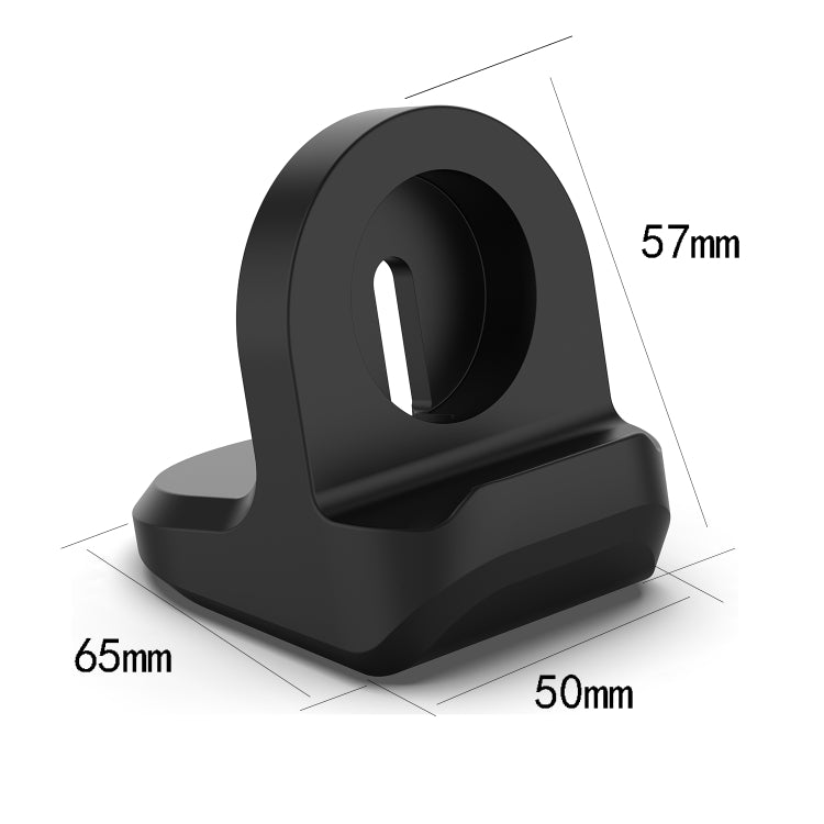 For Samsung Galaxy Watch4 Classic / Galaxy Watch4 Universal Silicone Charging Stand Holder without Charging Cable(Black) - Charger by PMC TechLife | Online Shopping South Africa | PMC TechLife | Buy Now Pay Later Mobicred