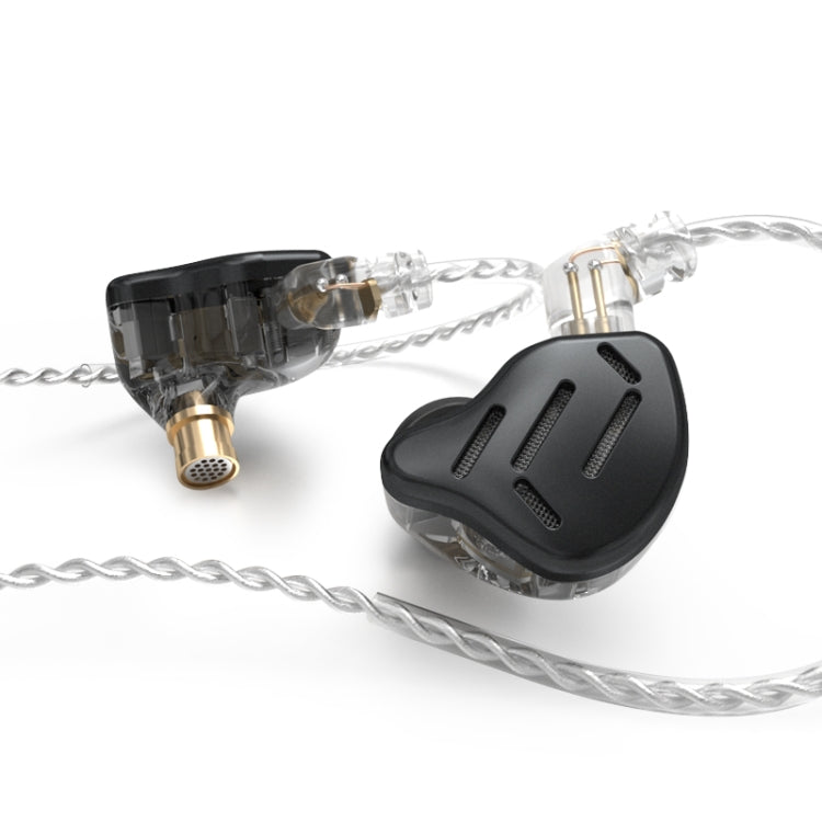 KZ ZAX 16-unit Ring Iron Sport Gaming In-ear Wired Earphone, Standard Version(Black) - In Ear Wired Earphone by KZ | Online Shopping South Africa | PMC Jewellery