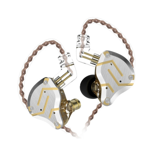 KZ ZS10 Pro 10-unit Ring Iron Gaming In-ear Wired Earphone, Standard Version(Glare Gold) - In Ear Wired Earphone by KZ | Online Shopping South Africa | PMC Jewellery
