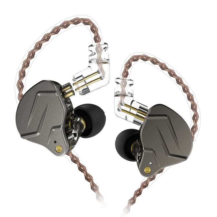 KZ ZSN Pro Ring Iron Hybrid Drive Metal In-ear Wired Earphone, Standard Version(Grey) - free shipping - PMC TechLife - Order now!