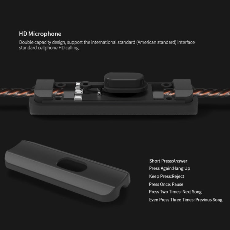 KZ ZSR 6-unit Ring Iron In-ear Wired Earphone, Mic Version(White) - free shipping - PMC TechLife - Order now!