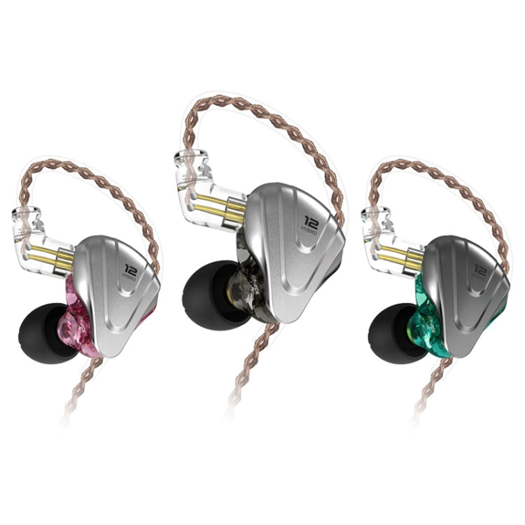 KZ ZSX 12-unit Ring Iron Metal Gaming In-ear Wired Earphone, Standard Version(Purple) - In Ear Wired Earphone by KZ | Online Shopping South Africa | PMC Jewellery