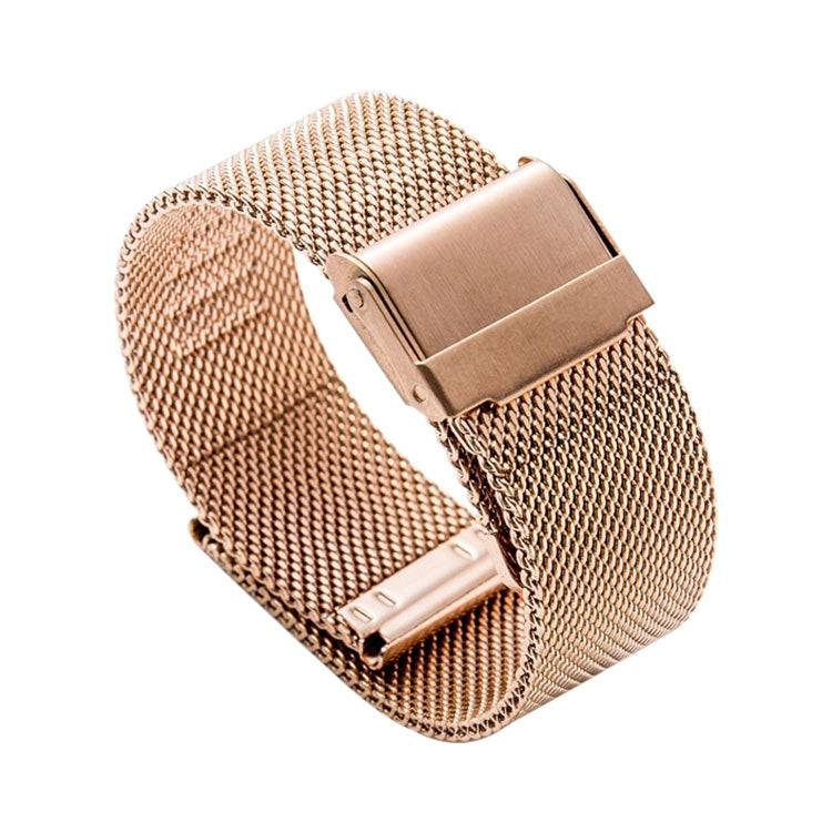 22mm 304 Stainless Steel Double Buckles Watch Band(Rose Gold) - Watch Bands by PMC TechLife | Online Shopping South Africa | PMC TechLife | Buy Now Pay Later Mobicred