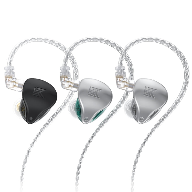 KZ AST 24-unit Balance Armature Monitor HiFi In-Ear Wired Earphone No Mic(Silver) - free shipping - PMC TechLife - Order now!
