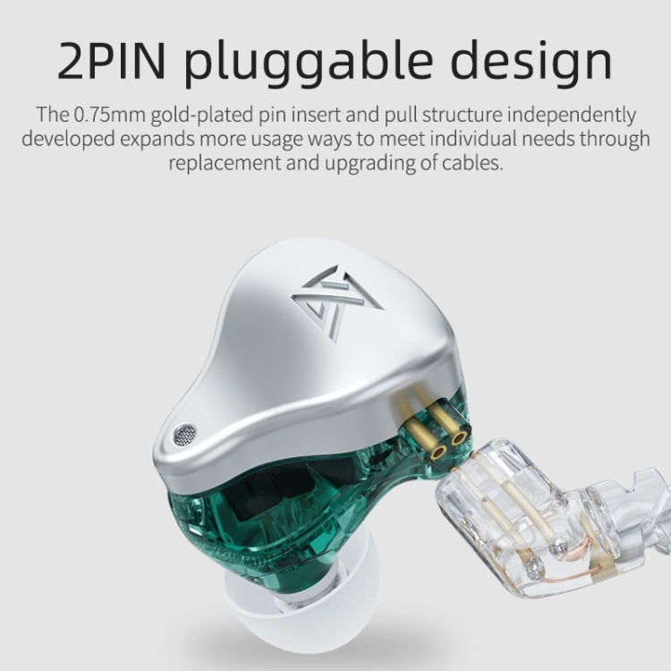 KZ AST 24-unit Balance Armature Monitor HiFi In-Ear Wired Earphone With Mic(Green) - free shipping - PMC TechLife - Order now!