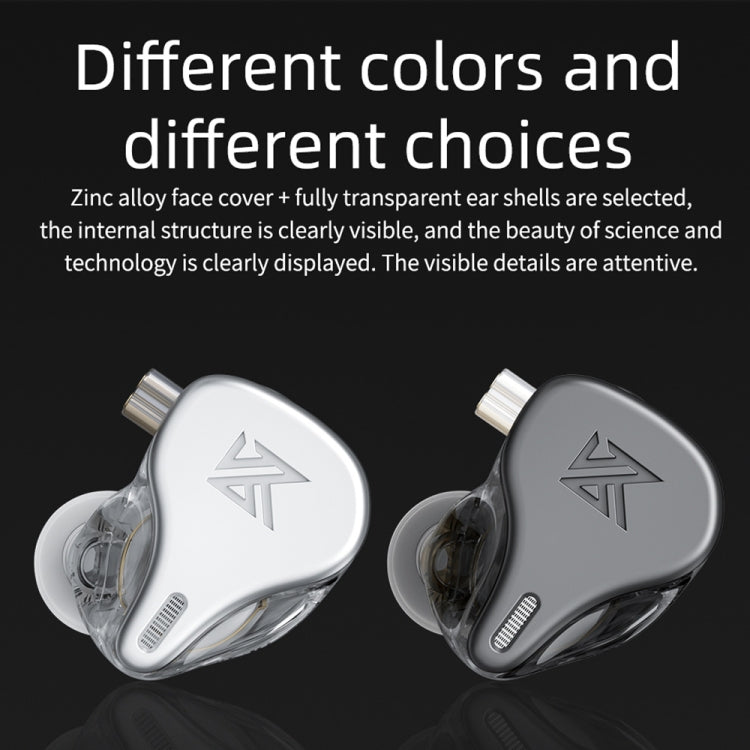 KZ DQ6 3-unit Dynamic HiFi In-Ear Wired Earphone With Mic(Grey) - free shipping - PMC TechLife - Order now!