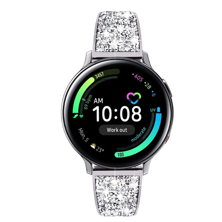 Compatible with Garmin Venu /  Suunto 3 Fitness 20mm Universal Stainless Steel Metal Watch Band(Silver) - Watch Bands by PMC TechLife | Online Shopping South Africa | PMC TechLife | Buy Now Pay Later Mobicred