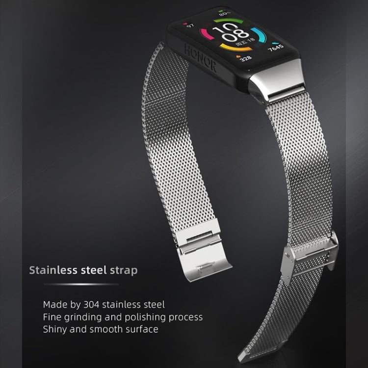 For Huawei Band 6 / Honor Band 6 / 7 MIJOBS Milan Stainless Steel Watch Band(Gold) - Watch Bands by MIJOBS | Online Shopping South Africa | PMC TechLife | Buy Now Pay Later Mobicred