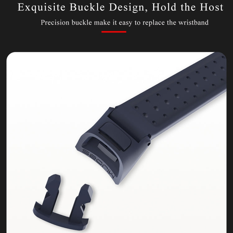 For Honor Band 4 / 5 MIJOBS Breathable Silicone Watch Band with Hole(Grey) - Watch Bands by MIJOBS | Online Shopping South Africa | PMC TechLife | Buy Now Pay Later Mobicred