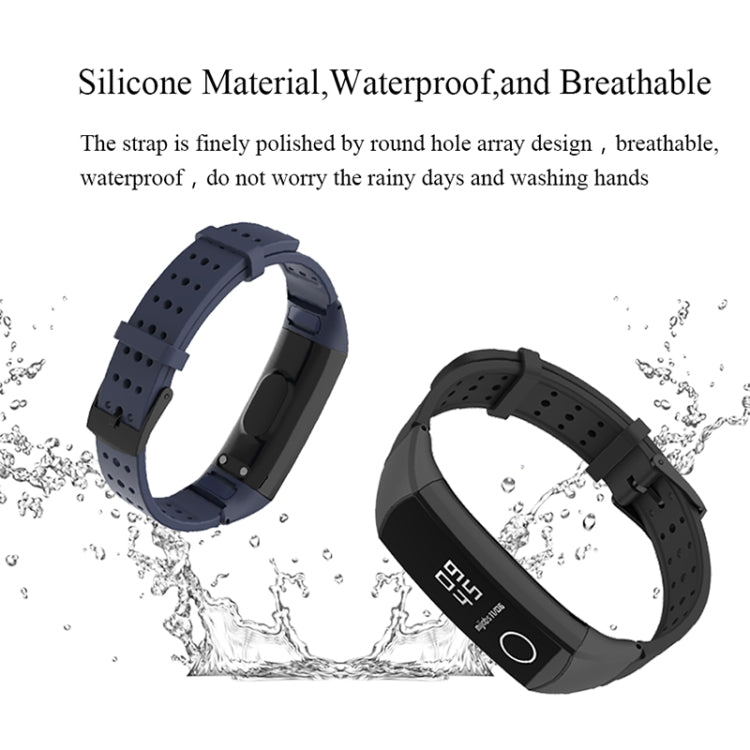 For Honor Band 4 / 5 MIJOBS Breathable Silicone Watch Band with Hole(Grey) - Watch Bands by MIJOBS | Online Shopping South Africa | PMC TechLife | Buy Now Pay Later Mobicred