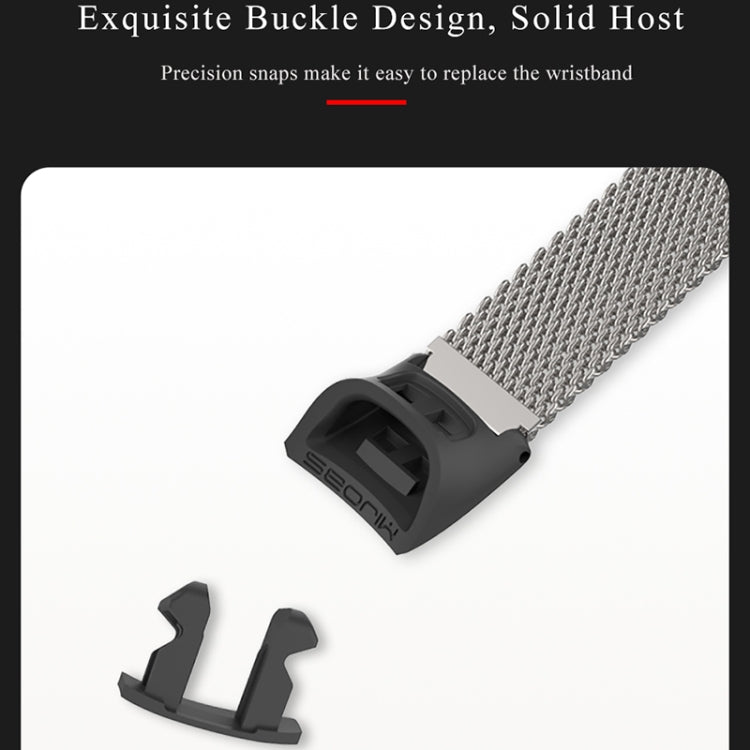 For Honor Band 4 / 5 MIJOBS Milan Stainless Steel Metal Buckle Watch Band(Black) - free shipping - PMC TechLife - Order now!