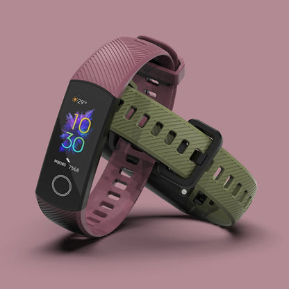 For Honor Band 4 / 5 MIJOBS Breathable Silicone Watch Band(Purple Red) - Smart Wear by MIJOBS | Online Shopping South Africa | PMC Jewellery