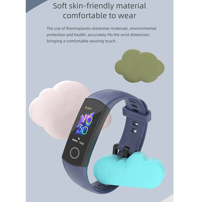 For Honor Band 4 / 5 MIJOBS Breathable Silicone Watch Band(Purple Red) - Smart Wear by MIJOBS | Online Shopping South Africa | PMC Jewellery