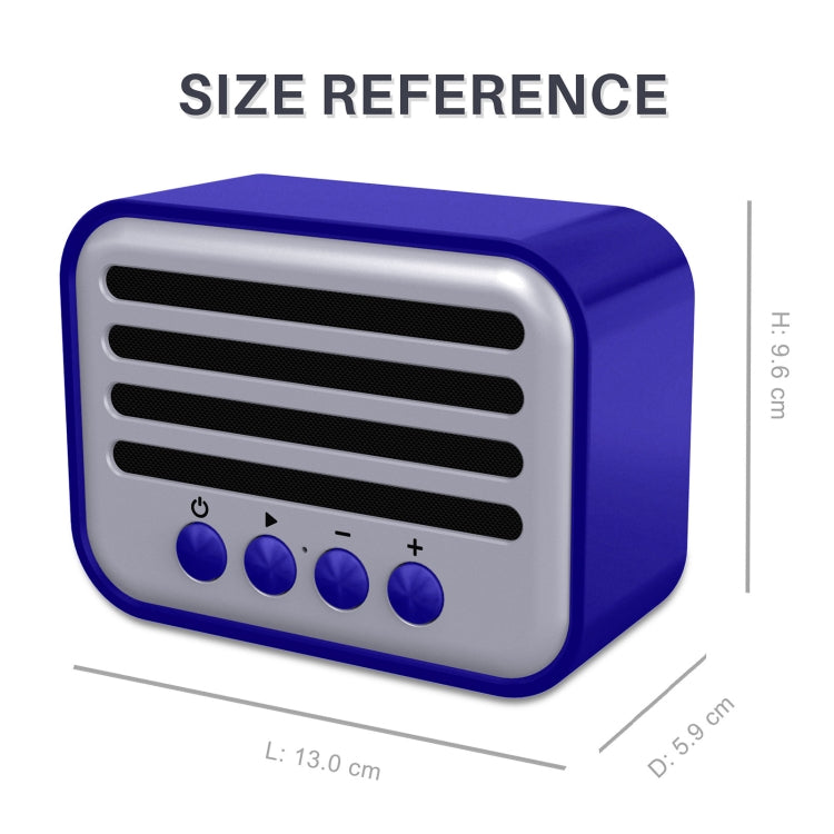 New Rixing NR-102 Mini TWS Bluetooth Speaker(Blue) - Desktop Speaker by NewRixing | Online Shopping South Africa | PMC TechLife | Buy Now Pay Later Mobicred