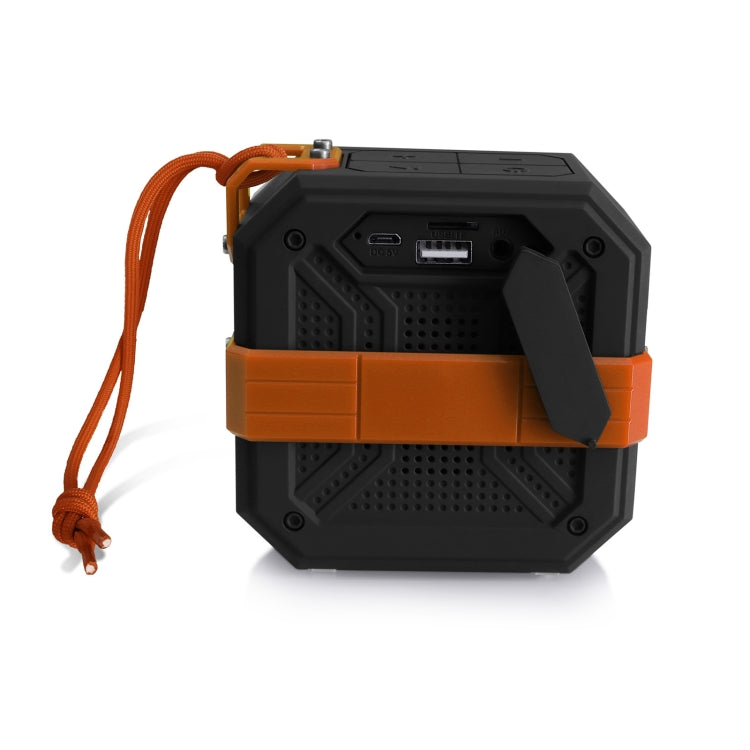 New Rixing NR-103 Mini TWS Bluetooth Speaker with Lanyard(Orange) - Desktop Speaker by NewRixing | Online Shopping South Africa | PMC TechLife | Buy Now Pay Later Mobicred