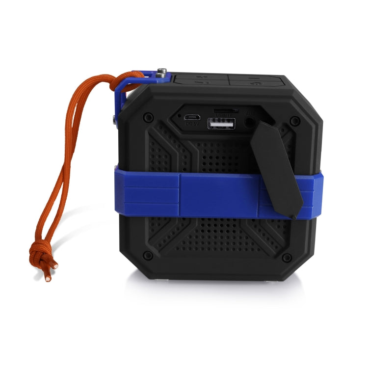 New Rixing NR-103 Mini TWS Bluetooth Speaker with Lanyard(Blue) - Desktop Speaker by NewRixing | Online Shopping South Africa | PMC TechLife | Buy Now Pay Later Mobicred
