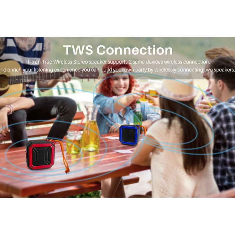 New Rixing NR-103 Mini TWS Bluetooth Speaker with Lanyard(Black) - free shipping - PMC TechLife - Order now!
