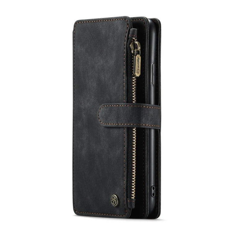 For iPhone 11 CaseMe-C30 PU + TPU Multifunctional Horizontal Flip Leather Case with Holder & Card Slot & Wallet & Zipper Pocket (Black) - iPhone 11 Cases by CaseMe | Online Shopping South Africa | PMC Jewellery