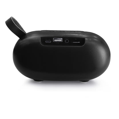 New Rixing NR-105 Mini TWS Metal Bluetooth Speaker Support Hands-free Call / FM(Black) - Mini Speaker by New Rixing | Online Shopping South Africa | PMC Jewellery