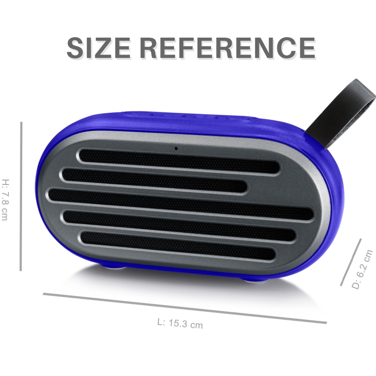 New Rixing NR-105 Mini TWS Metal Bluetooth Speaker Support Hands-free Call / FM(Black) - Desktop Speaker by NewRixing | Online Shopping South Africa | PMC TechLife | Buy Now Pay Later Mobicred