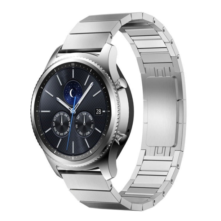 For Huawei GT3 46mm Watch One-bead Steel Original Buckle Watch Band,Width 22mm (Silver) - Watch Bands by PMC TechLife | Online Shopping South Africa | PMC TechLife | Buy Now Pay Later Mobicred