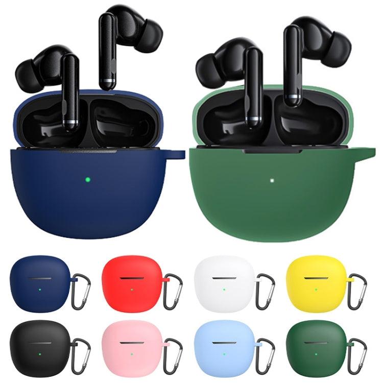 For QCY HT03 Integrated Liquid Silicone Earphone Protective Case with Hook(White) - free shipping - PMC TechLife - Order now!