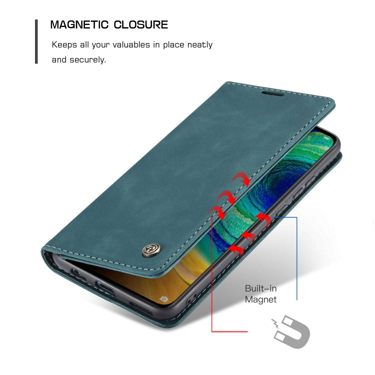 For Huawei Mate 30 4G / 5G CaseMe-013 Multifunctional Horizontal Flip Leather Case with Card Slot & Holder & Wallet(Blue) - Huawei Cases by CaseMe | Online Shopping South Africa | PMC TechLife | Buy Now Pay Later Mobicred
