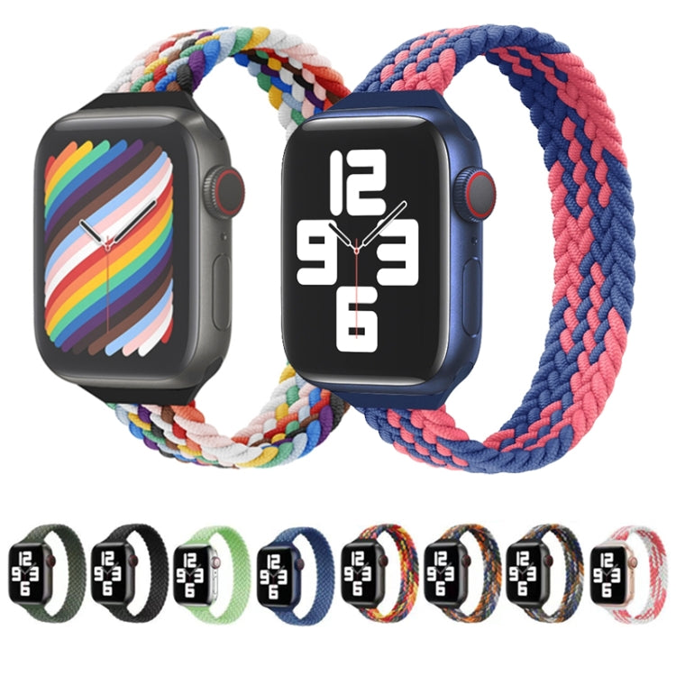 Small Waist Single Loop Nylon Braid Watch Band For Apple Watch