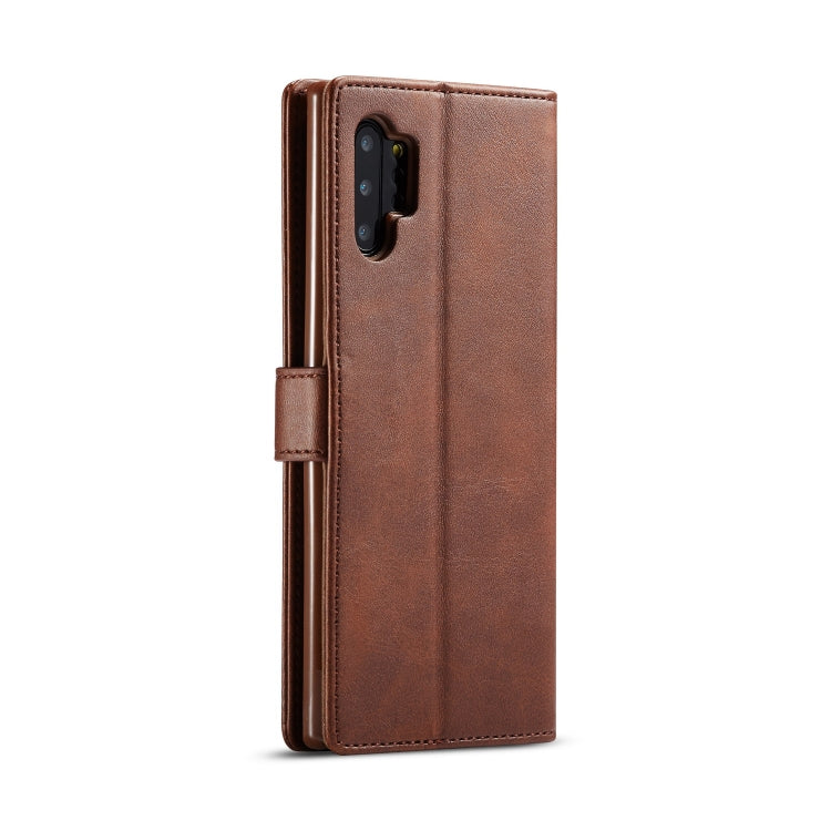 For Galaxy Note 10 Plus LC.IMEEKE Calf Texture Horizontal Flip Leather Case, with Holder & Card Slots & Wallet(Brown) - Galaxy Phone Cases by LC.IMEEKE | Online Shopping South Africa | PMC TechLife | Buy Now Pay Later Mobicred