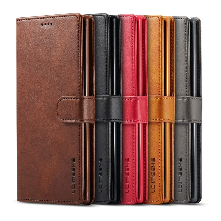 For Galaxy Note 10 Plus LC.IMEEKE Calf Texture Horizontal Flip Leather Case, with Holder & Card Slots & Wallet(Rose Red) - Galaxy Phone Cases by LC.IMEEKE | Online Shopping South Africa | PMC TechLife | Buy Now Pay Later Mobicred
