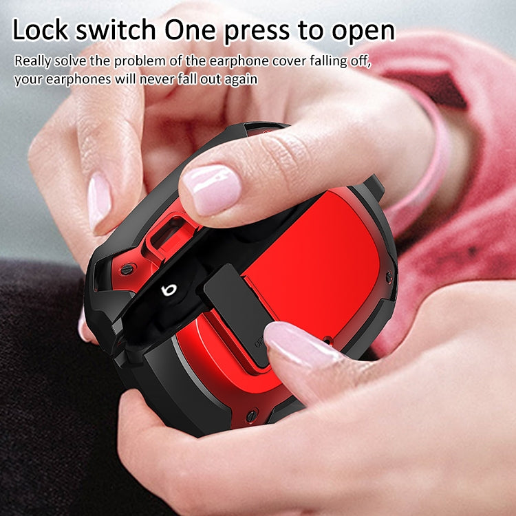 Bumblebee Armor Earphone Protective Case with Switch & Hook For Beats Studio Buds(Green) - Other Case by PMC TechLife | Online Shopping South Africa | PMC TechLife