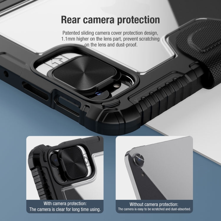 For iPad mini 6 / mini 2024 NILLKIN Bumper Pro Horizontal Flip Tablet Case with Pen Slot & Holder & Sleep / Wake-up Function(Black) - free shipping - PMC TechLife - Order now!