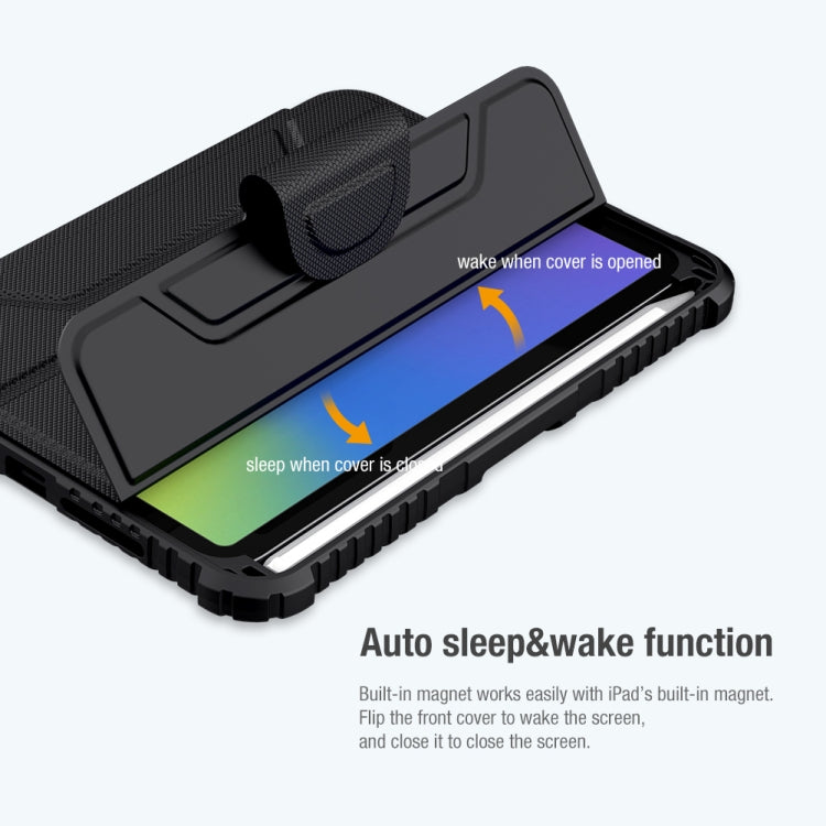For iPad mini 6 / mini 2024 NILLKIN Bumper Pro Horizontal Flip Tablet Case with Pen Slot & Holder & Sleep / Wake-up Function(Black) - free shipping - PMC TechLife - Order now!