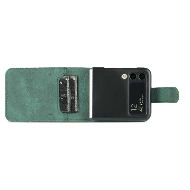 For Samsung Galaxy Z Flip3 5G AZNS Dream II Skin Feel PU+TPU Horizontal Flip PU Phone Case(Green) - free shipping - PMC TechLife - Order now!