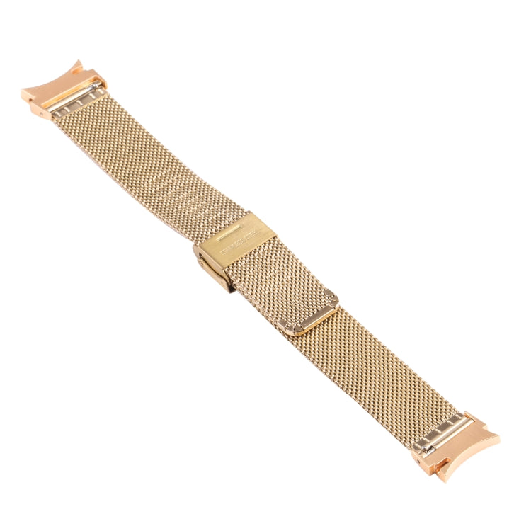 For Samsung Galaxy Watch4 40mm/44mm Double Insurance Buckle Milanese Watch Band(Gold) - Watch Bands by PMC TechLife | Online Shopping South Africa | PMC TechLife | Buy Now Pay Later Mobicred