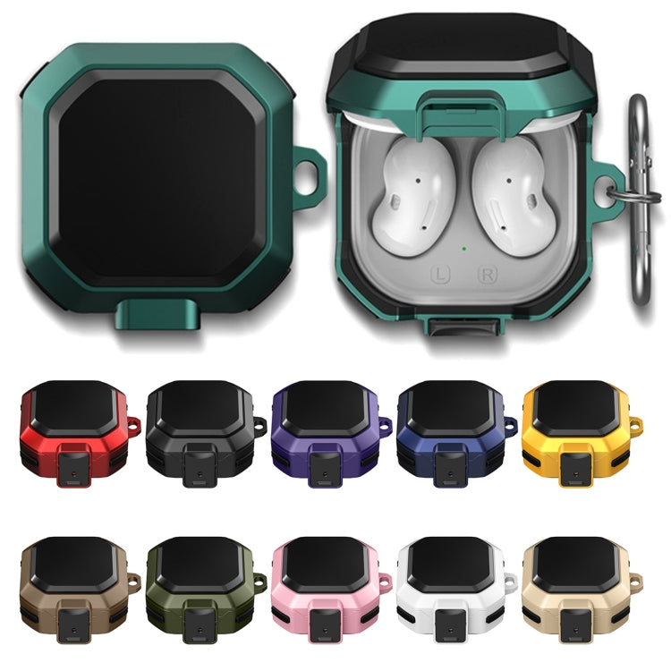 For Samsung Galaxy Buds Live / Buds 2 / Buds Pro / Buds 2 Pro Thunder Battlegear Anti-fall Earphones Protective Case with Switch(Black Green) - free shipping - PMC TechLife - Order now!