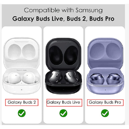 For Samsung Galaxy Buds Live / Buds 2 / Buds Pro / Buds 2 Pro Thunder Battlegear Anti-fall Earphones Protective Case with Switch (Purple) - Samsung Earphone Case by PMC Jewellery | Online Shopping South Africa | PMC Jewellery