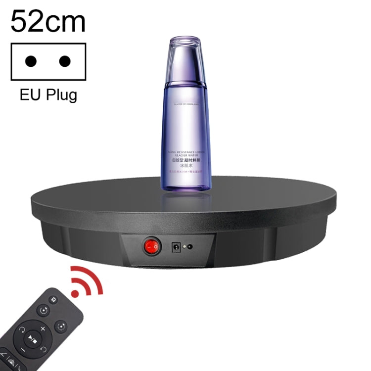 52cm Remote Control Electric Rotating Turntable Display Stand Video Shooting Props Turntable, Plug-in Power, Power Plug:EU Plug(Black) -  by PMC Jewellery | Online Shopping South Africa | PMC Jewellery