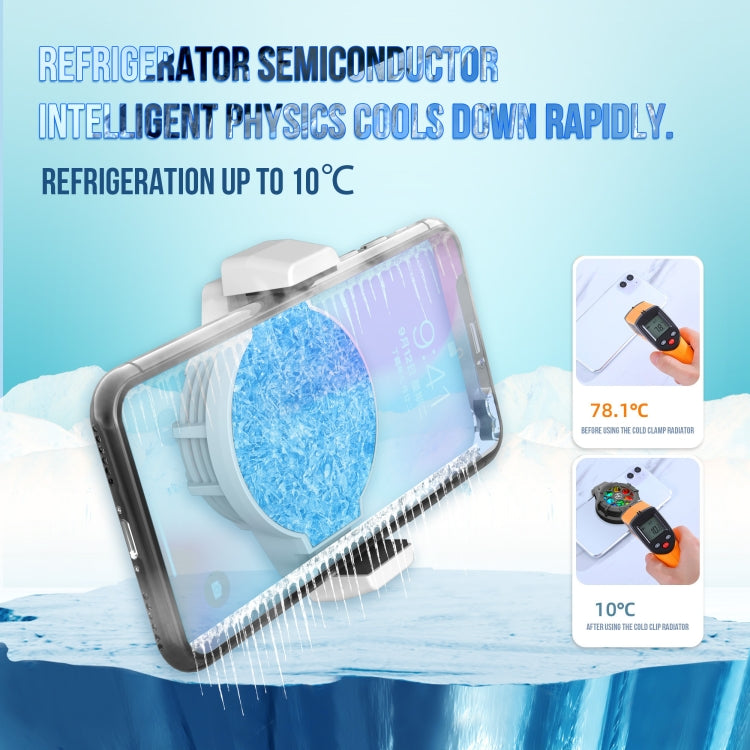HXSJ P10 Portable Gaming Mobile Phone Radiator Holder with Rainbow Backlight(Black) - Cooling Fan Radiator by HXSJ | Online Shopping South Africa | PMC TechLife | Buy Now Pay Later Mobicred