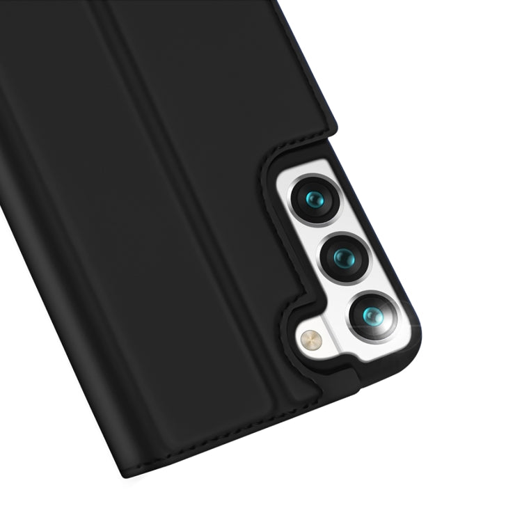 For Samsung Galaxy S22 5G DUX DUCIS Skin Pro Series Horizontal Flip Leather Phone Case with Holder & Card Slots(Black) - Galaxy S22 5G Cases by DUX DUCIS | Online Shopping South Africa | PMC TechLife | Buy Now Pay Later Mobicred